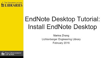 Install EndNote Desktop