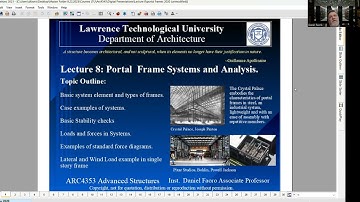 ARC4543 lecture 8 Portal Frames part 1