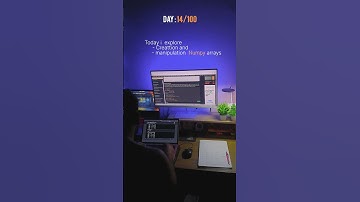 Day-14/100 🎯"Today, I explore creating and manipulating Numpy arrays in Python"#100dayscodechallenge