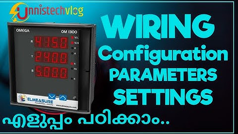 Multi Function Meter Setting || El measure om1300 || digital meter setting || CT RATIO SETTING