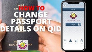 How to change passport details on QID using Metrash2 App?