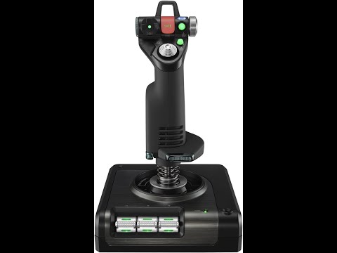 Logitech G Saitek X52 Pro Flight Control System, Controller and Joystick Simulator, LCD Display