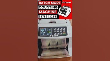 How to Make Batch of Notes in Cash Counting Machine  #eromart #shorts