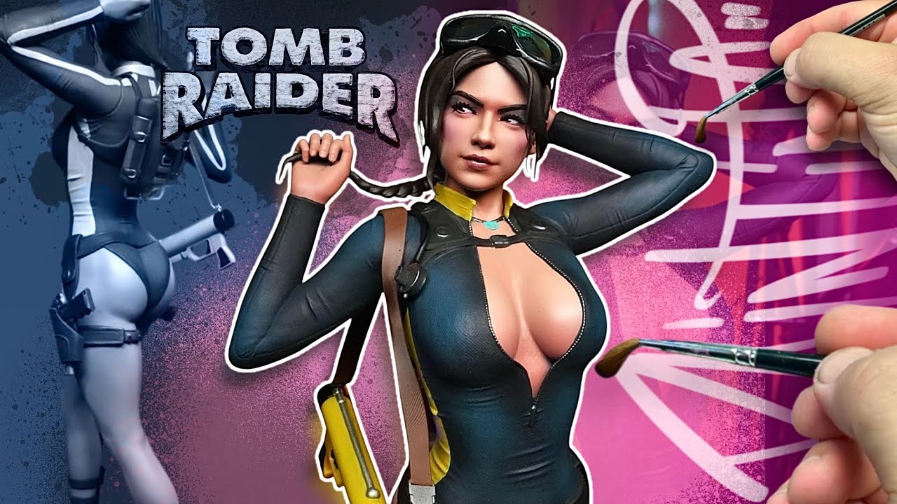 How To Paint a 3D Printed Lara Croft - Tomb Raider