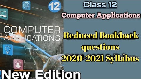 12th Computer Applications || Reduced bookback questions || Tamilnadu || Stateboard || Mokka Physics