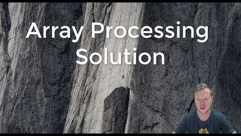 Ex6. C Programming - Array Processing Solution (EV3 memo)