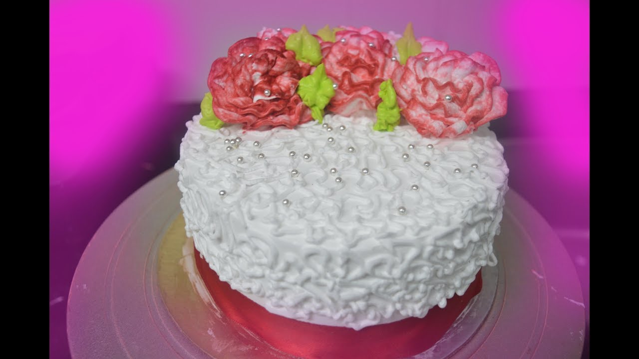 How to make Carnation Flower Cake YouTube