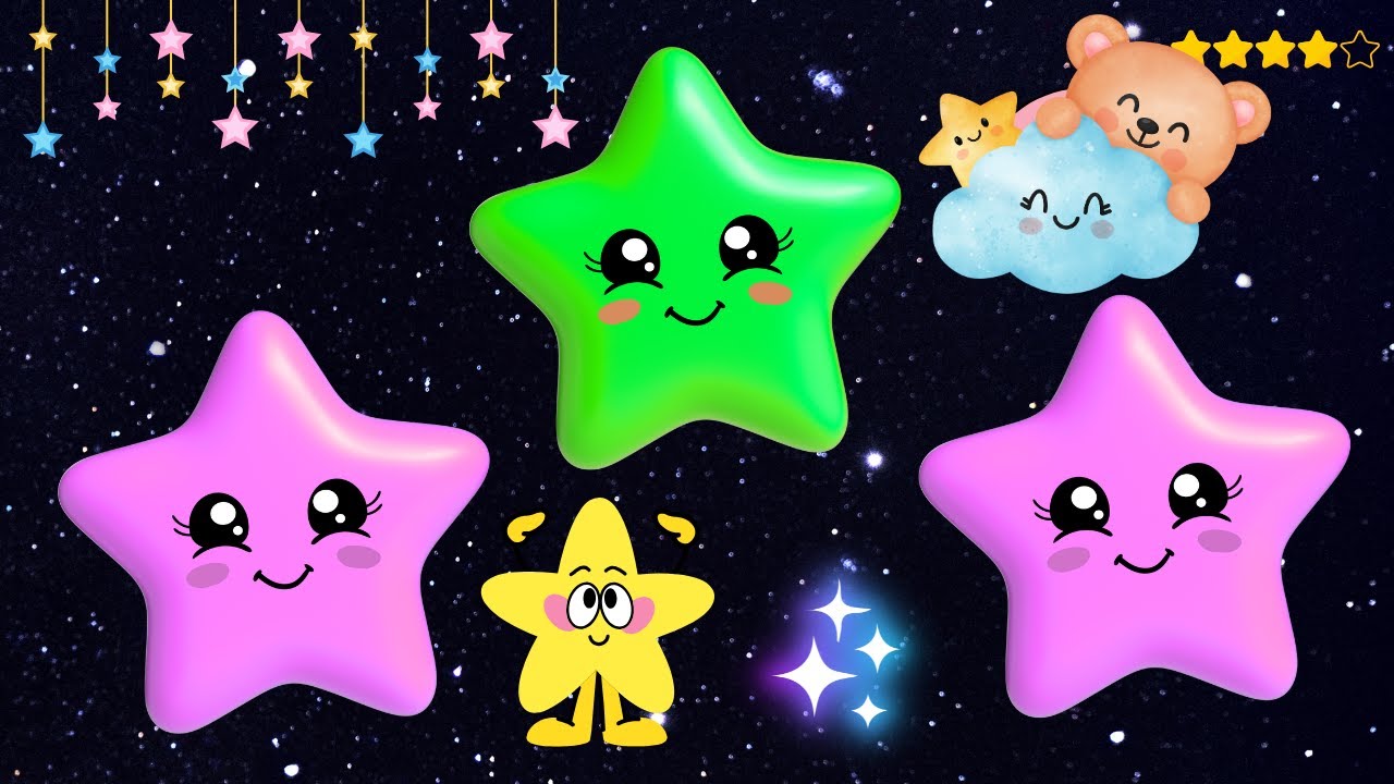 🌠Приключения в ночном небе | Мерцай, мерцай, маленькая звёздочка / Весёлые анимированные детские ...