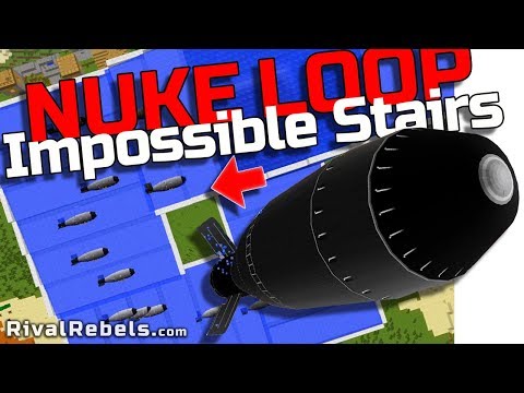 Nuke Loop vs Minecraft Impossible Stairs Boat Ride