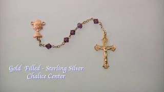 Swarovski First Communion Rosary Beads