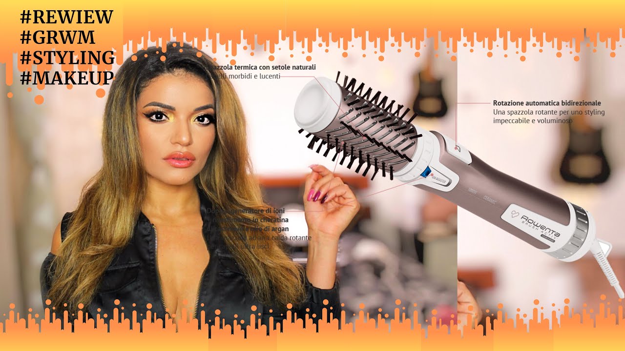 Vlogmas : #rowenta spazzola rotante per capelli #9540 recensione con  utilizzo 