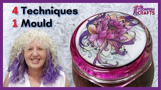 4 Resin ideas for 1 lidded pot mould from Let