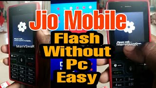 📱Jio Mobile How to flash without pc Easy