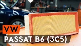 Kā nomainīt gaisa filtrs VW PASSAT B6 (3C5) [AUTODOC VIDEOPAMĀCĪBA]