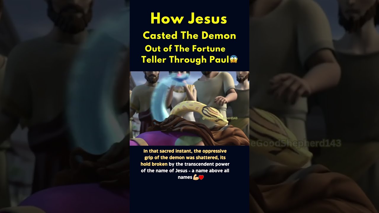 How Jesus CASTED The Demon Out Of Fortune Teller Shorts Youtube Catholic Bible Fyp 