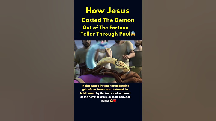 How Jesus CASTED The Demon Out Of The Fortune Teller 😱👹 #shorts #youtube #catholic #bible #fypシ