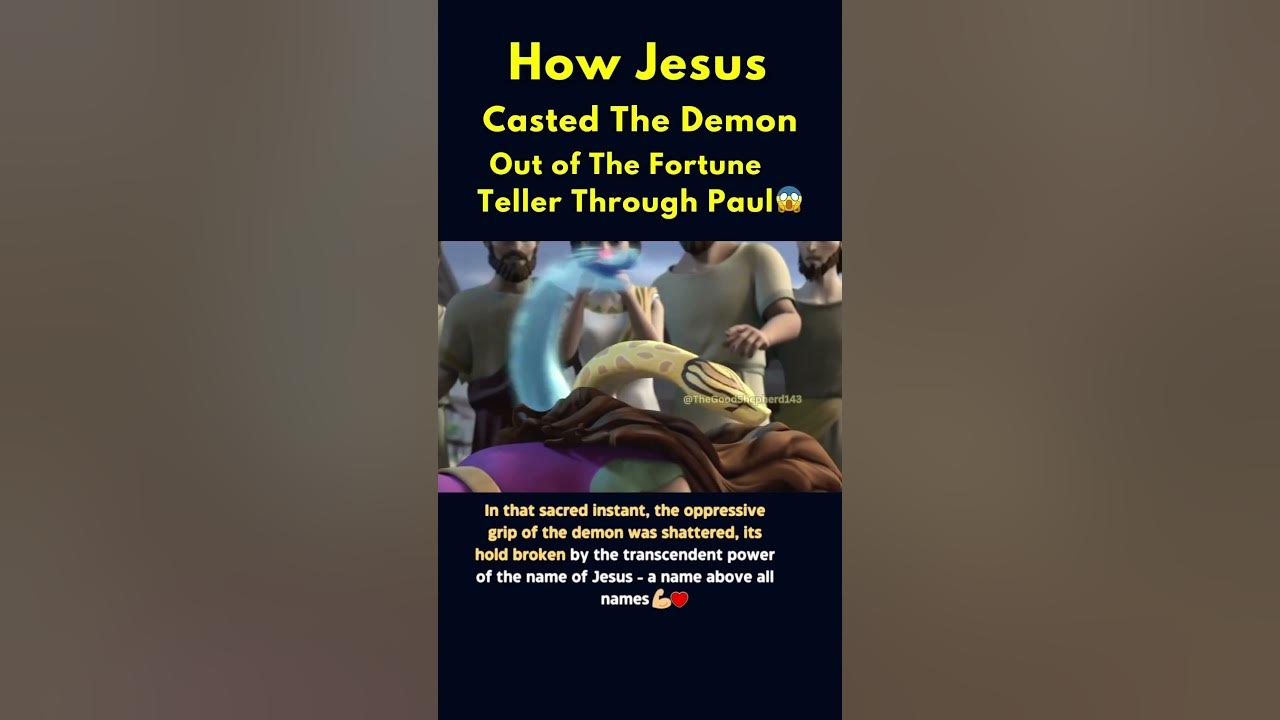 How Jesus CASTED The Demon Out Of The Fortune Teller 😱👹 #shorts #youtube #catholic #bible #fypシ