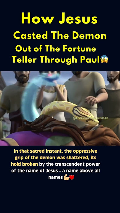 How Jesus CASTED The Demon Out Of The Fortune Teller 😱👹 #shorts #youtube #catholic #bible #fypシ
