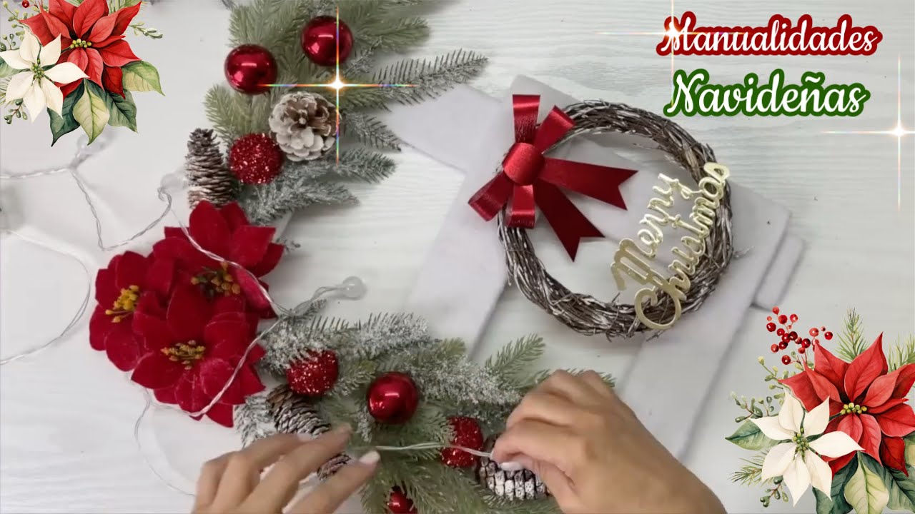 4 Lindas MANUALIDADES NAVIDEÑAS/ Ideas con Reciclaje! Christmas Decor / Artesanato