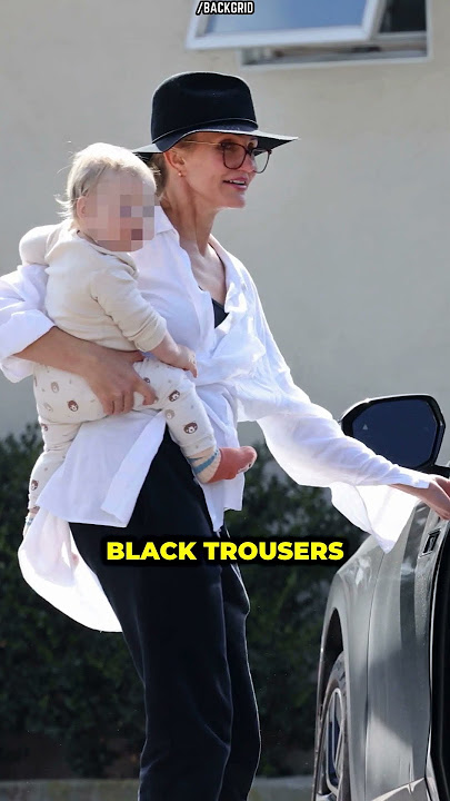 Cameron Diaz Steps Out For Rare Outing With Son Cardinal In Santa Barbara. #shorts