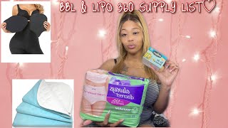 🍑 BBL & LIPO 360 SUPPLY LIST 2021                     | Mia Aesthetics |Dr.Willis| #bbl #lipo