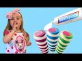 Diş Macunu Şakası Tooth Paste Joke Ice Cream Funny Kids Videos Çilek Kız Elif