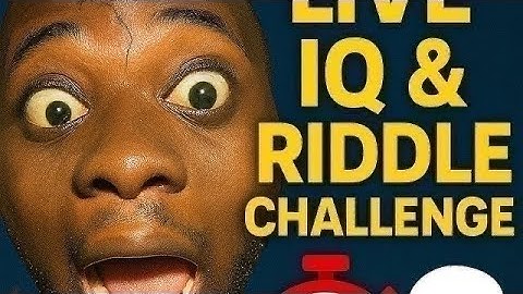 🔥 “LIVE IQ CHALLENGE: Can You Beat Today’s Riddle?” 🔥
