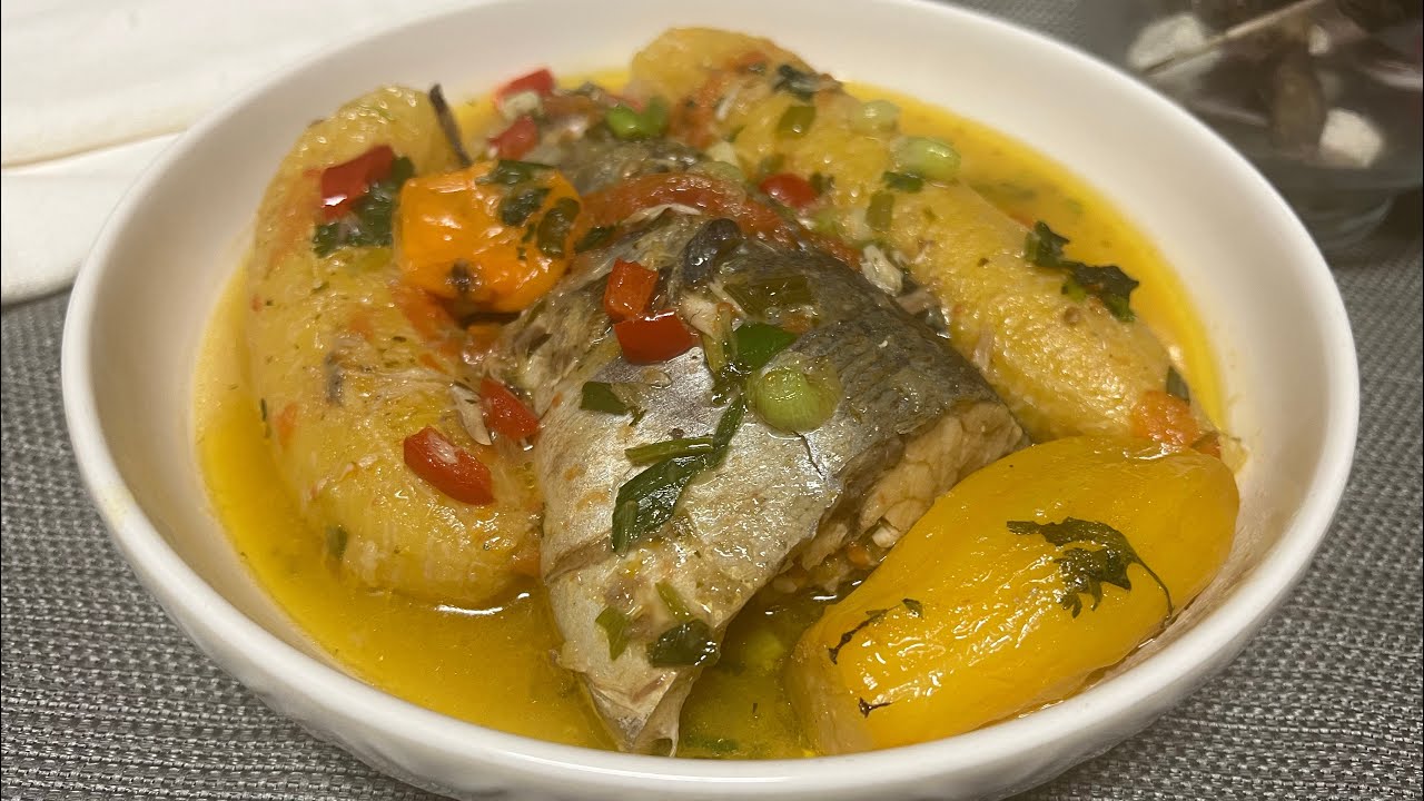 Soupe de Poisson au plantain trés facile pour un Lazy day || lazy day easy meal || Trés délicieux 