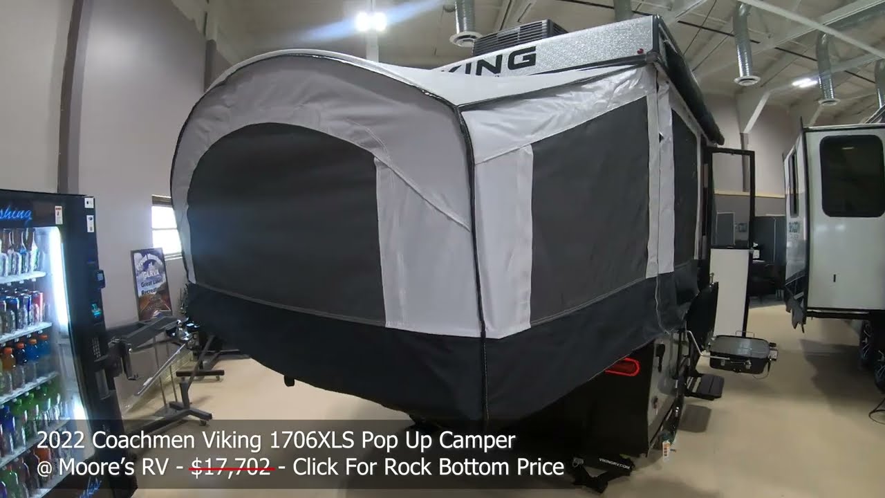 2022 Viking 1706XLS Pop Up Camper Walk Through Stock 10541 YouTube
