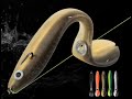 Moving bait booby bait realistic moving fishing lure with slip mechanism