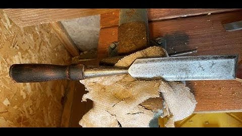 Restoring Socket Chisel, and Cleaning Up Workshop