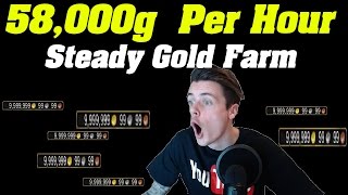 Legion: 58,000 Gold Per Hour | 10 Hour farming Session | Crab skinning