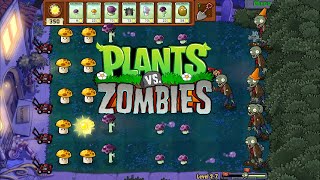 картинка: Ночной газон - Plants vs. Zombies #2