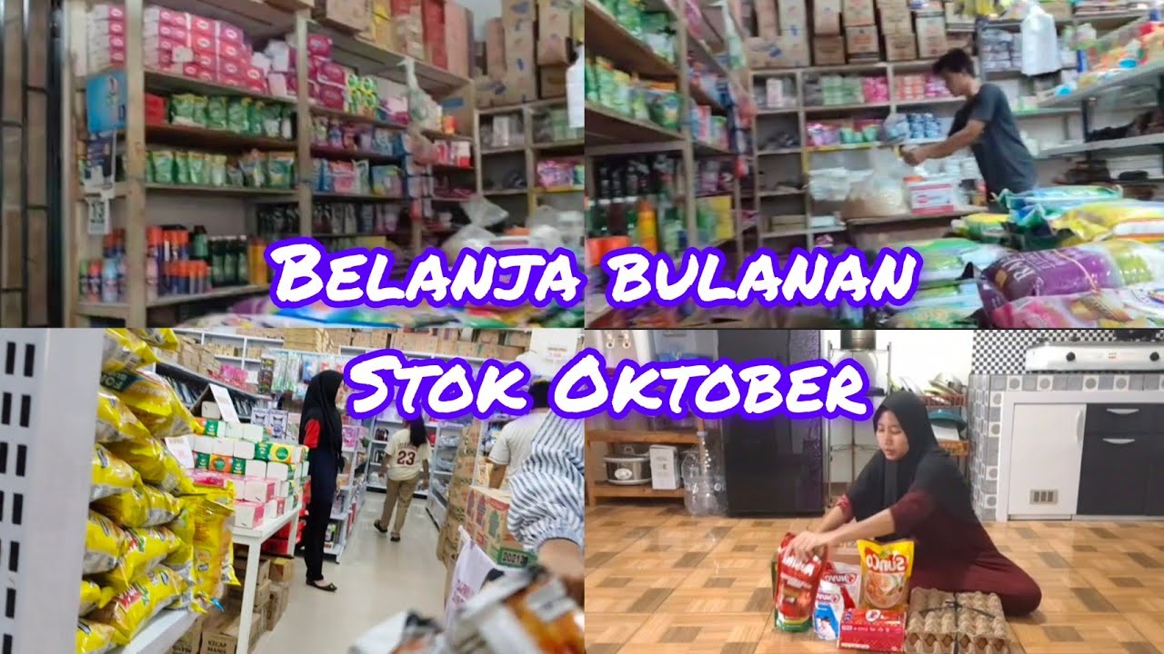 Belanja bulanan hemat sesuai kebutuhan dan menata ke tempat nya #belanjabulanan#groceryshopping 