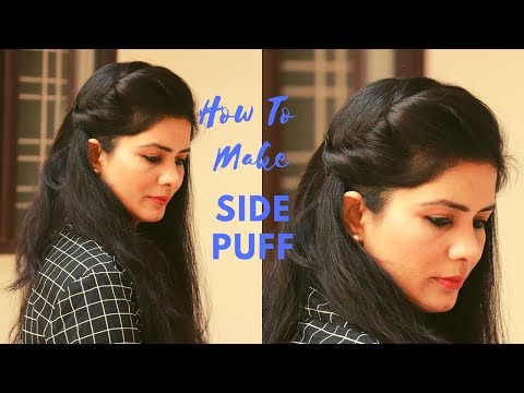 How To Make Side Puff In Curly Hair Beauty School Makeup