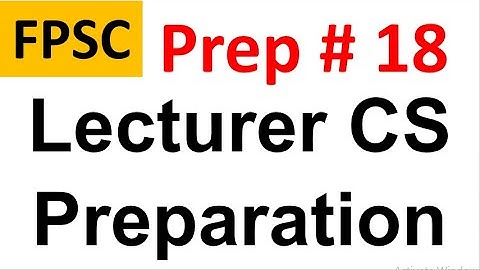 FPSC Lecturer Computer Science Preparation Lecture 18 | Delays and Loss in Network