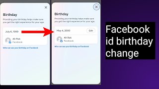 How to change birthday on facebook