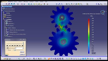 Gear simulation Catia V5 FEM Structure Analysis