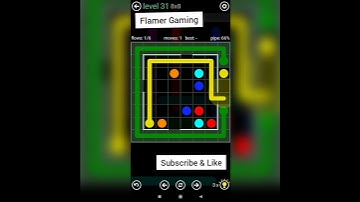 Flow Free || Courtyard Pack || 8x8 || Level 31 To 40 Gameplay