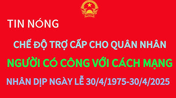 Chế độ cho Quân nhân nhập ngũ trước 30/4/1975
