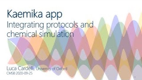 Kaemika App (CMSB 2020-09-25)