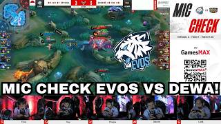 MIC CHECK EVOS VS DEWA!