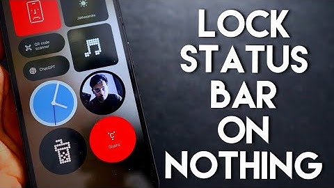 How to Lock Notification Bar in Nothing Phone.