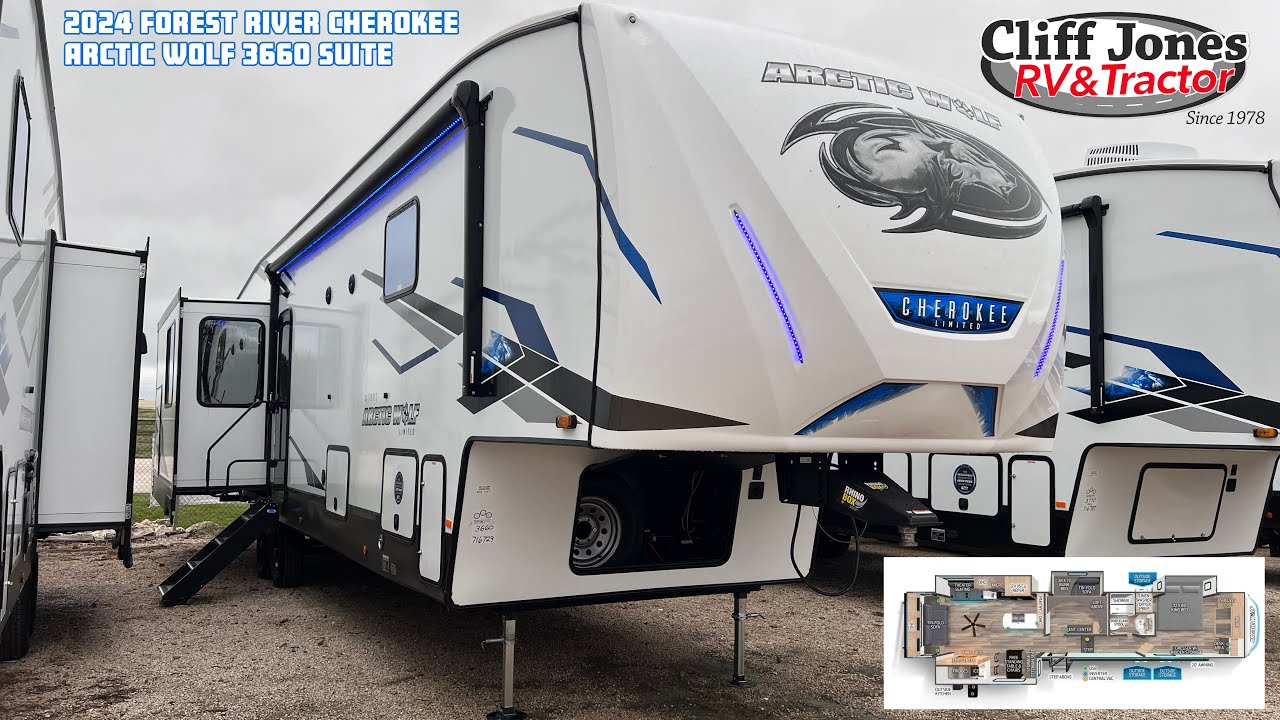 2024 Forest River Cherokee Arctic Wolf 3660SUITE Bunkhouse Fifth Wheel