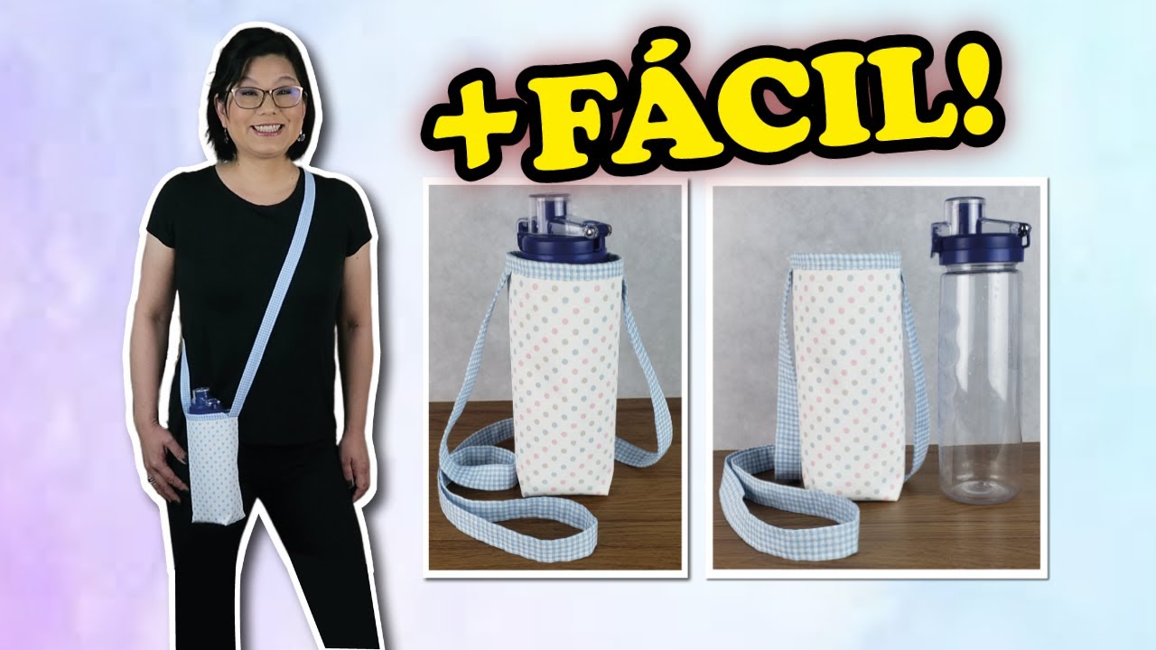 Bolsa porta garrafa de água | muito fácil