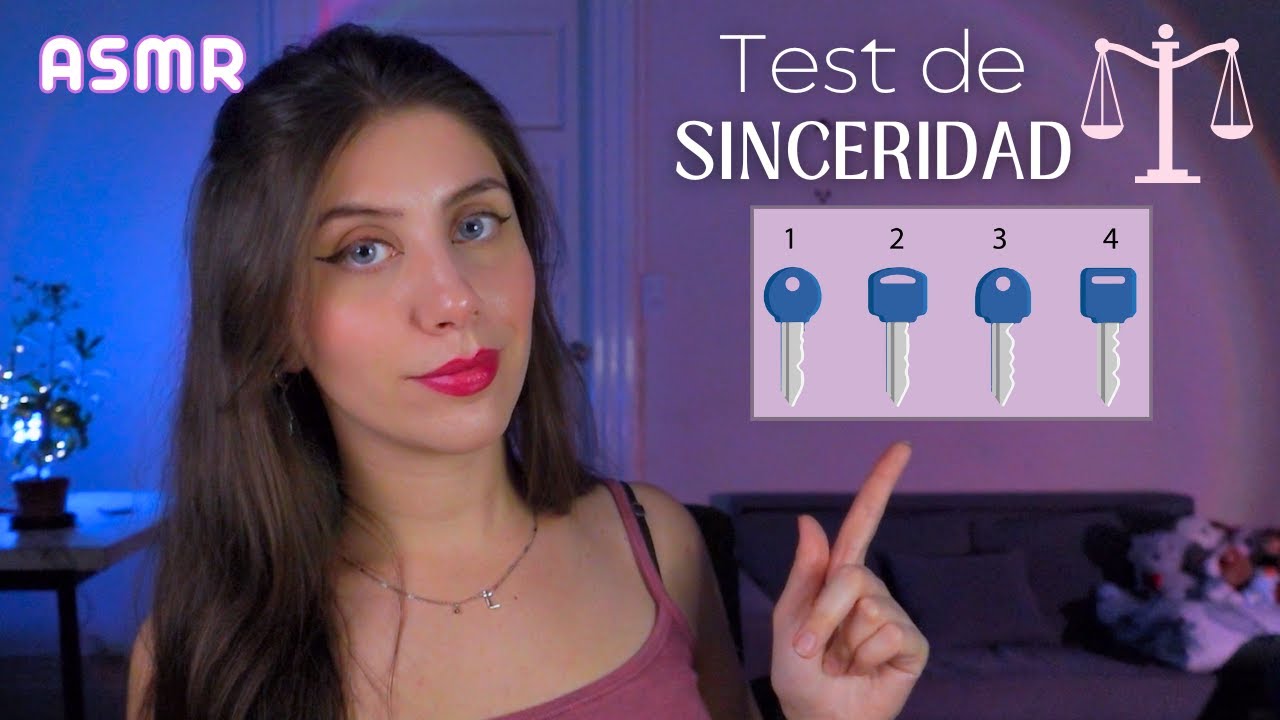 ASMR • Test de SINCERIDAD ¿Qué tan SINCERO eres? Roleplay - YouTube