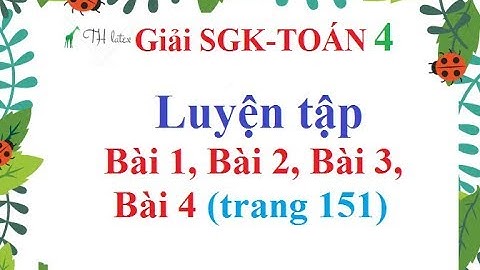 Bài 3 trang 151 sgk toán lớp 4