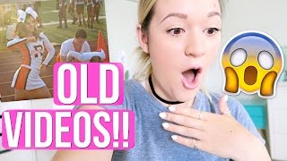 REACTING TO OLD VIDEOS OF ME CHEERLEADING!!!! AlishaMarieVlogs