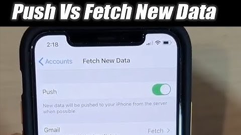 Set iPhone Emails & Accounts to Fetch Data Via Push Or Fetch | iOS 13