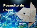 Como hacer un Pececito de papel - Origami